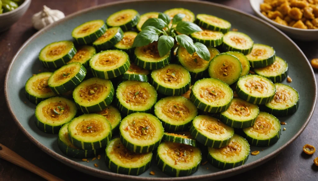 recette pickles courgettes curry