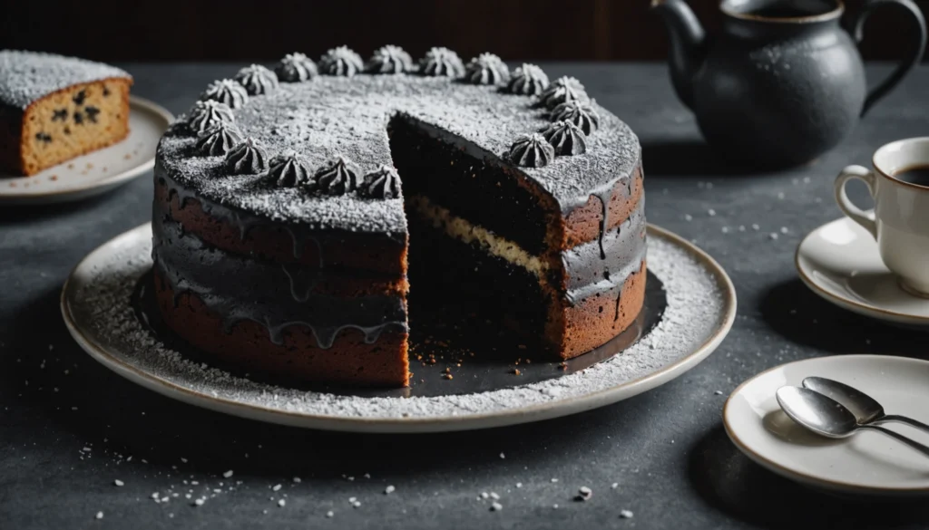 gateau sesame noir