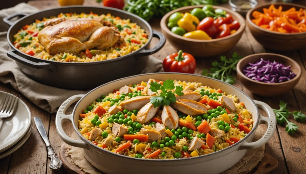 riz au four au poulet