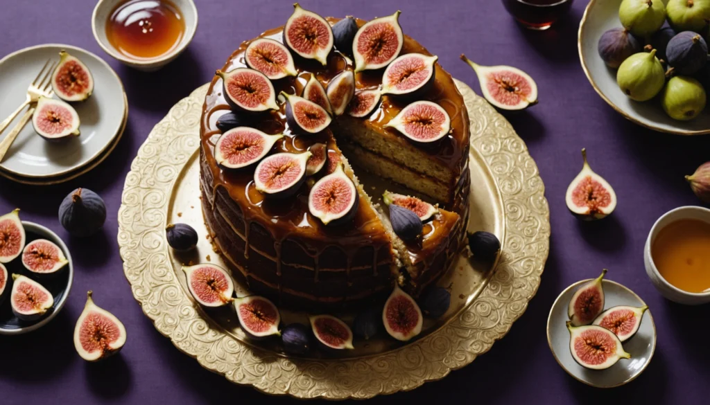 gâteau figue miel