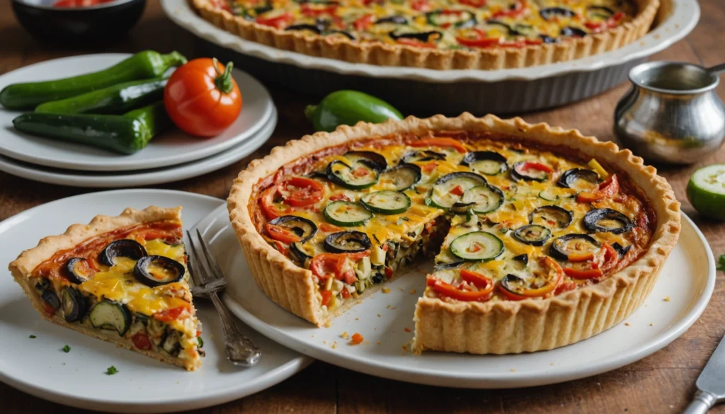 quiche à la ratatouille en boite