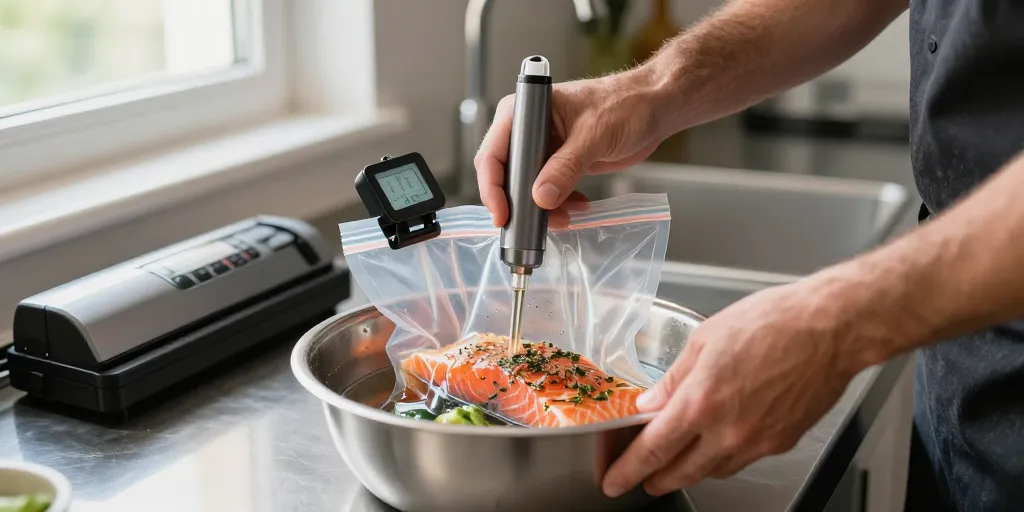 emballer sous vide des aliments
